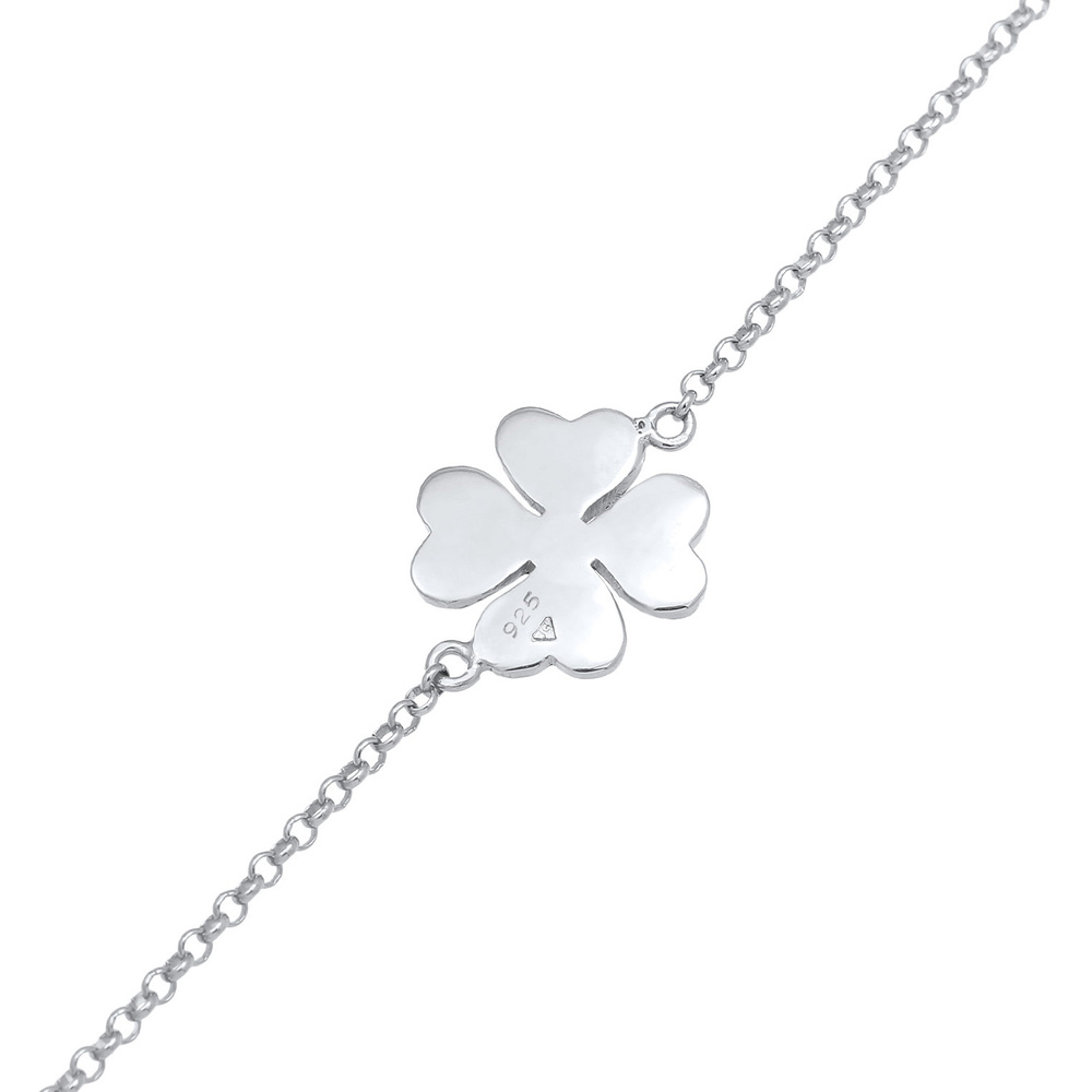Elli Elli Bracelet de Cheville Feuille de Trèfle Porte-de-bonheur Filigrane Bracelet F Bijoux