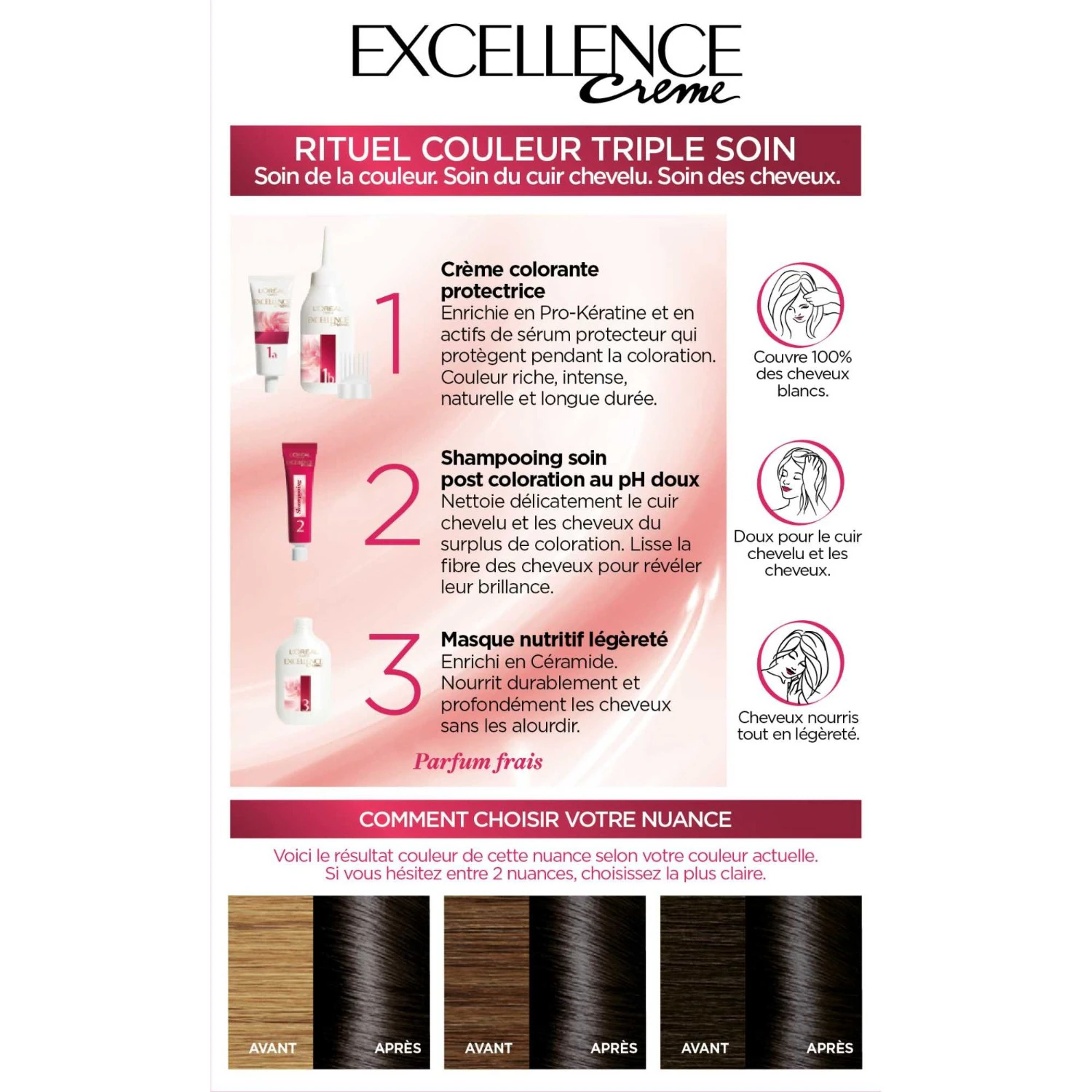 „L'Oréal Paris Excellence“ kreminiai plaukų dažai