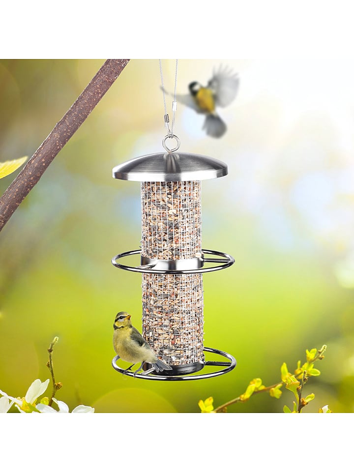Garden Hero Edelstahl-Vogelfutterstation - (H)27,5 x Ø 14cm günstig kaufen onesize