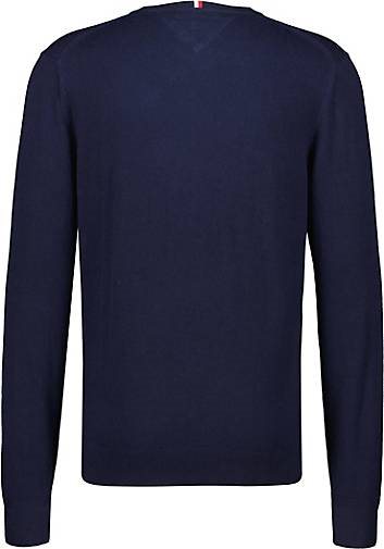 TOMMY HILFIGER Herren Strickpullover V-Kragen Baumwolle/Kaschmir Regular Fit