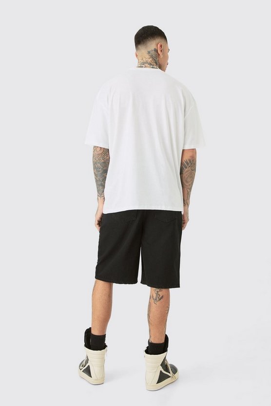 Tall Oversize T-Shirt mit Official City Print