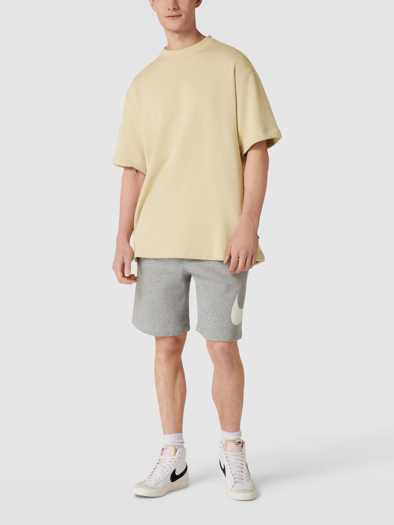T-Shirt mit Label-Stitching Modell 'CIRCA' in beige