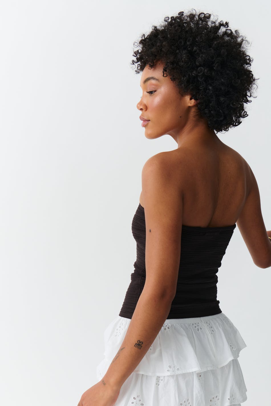 Knitted tube top