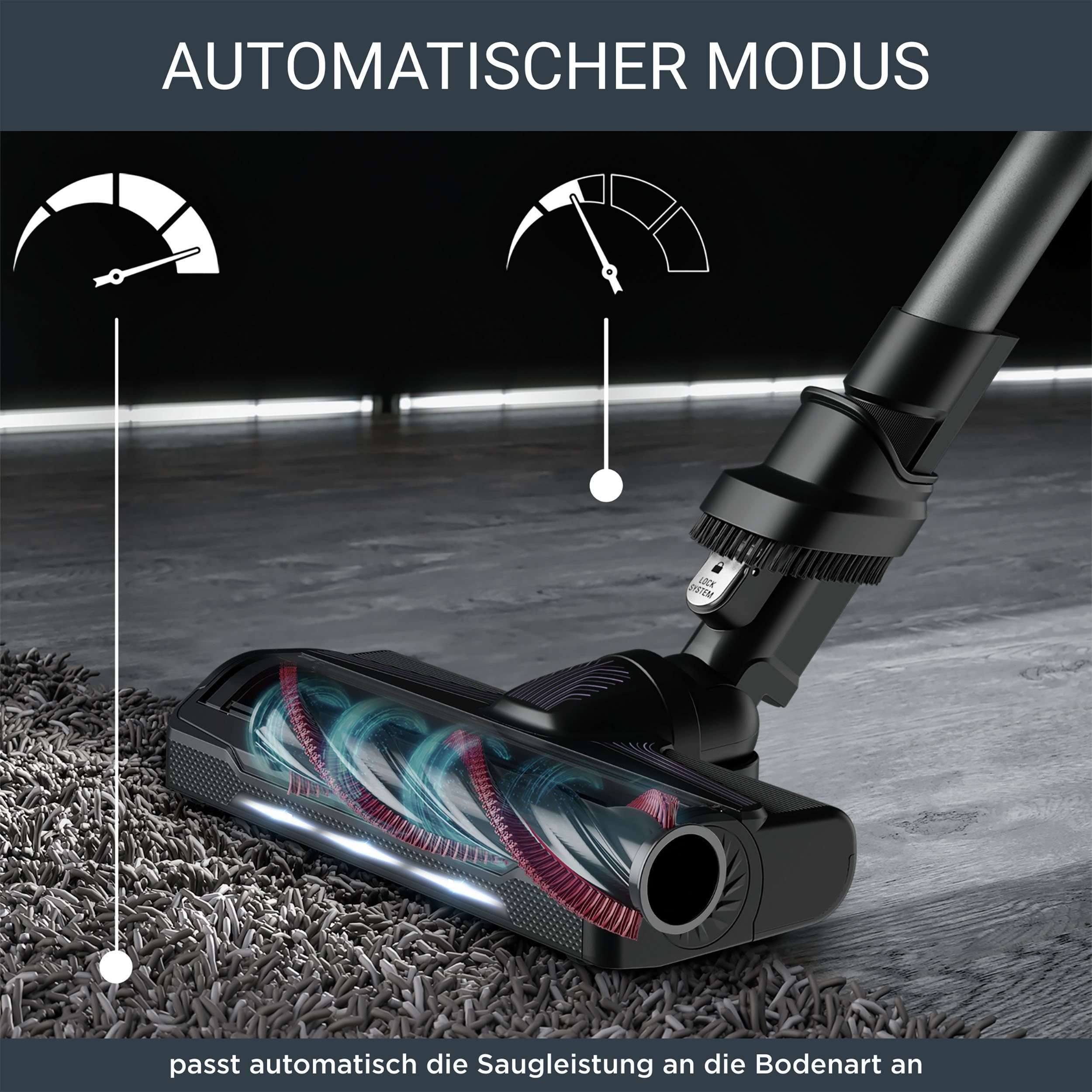 Rowenta Akku-Hand-und Stielstaubsauger HERO, RH2038 X-Force Flex 9.60 Allergy, 250 W, beutellos, kabellos, hohes Fassungsvermögen, Flex-Gelenk, lange Betriebsdauer