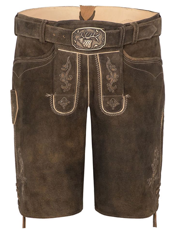 Spieth & Wensky Lederhose in Braun günstig kaufen