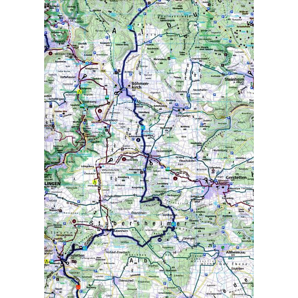 KOMPASS FAHRRADKARTE 3346 ULM UND UMGEBUNG, SCHWÄBISCHE ALB