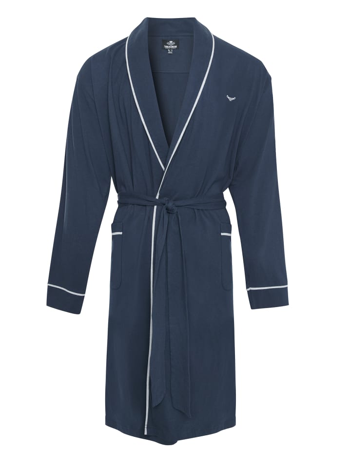 Threadbare Bademantel Virgo in Blau günstig kaufen