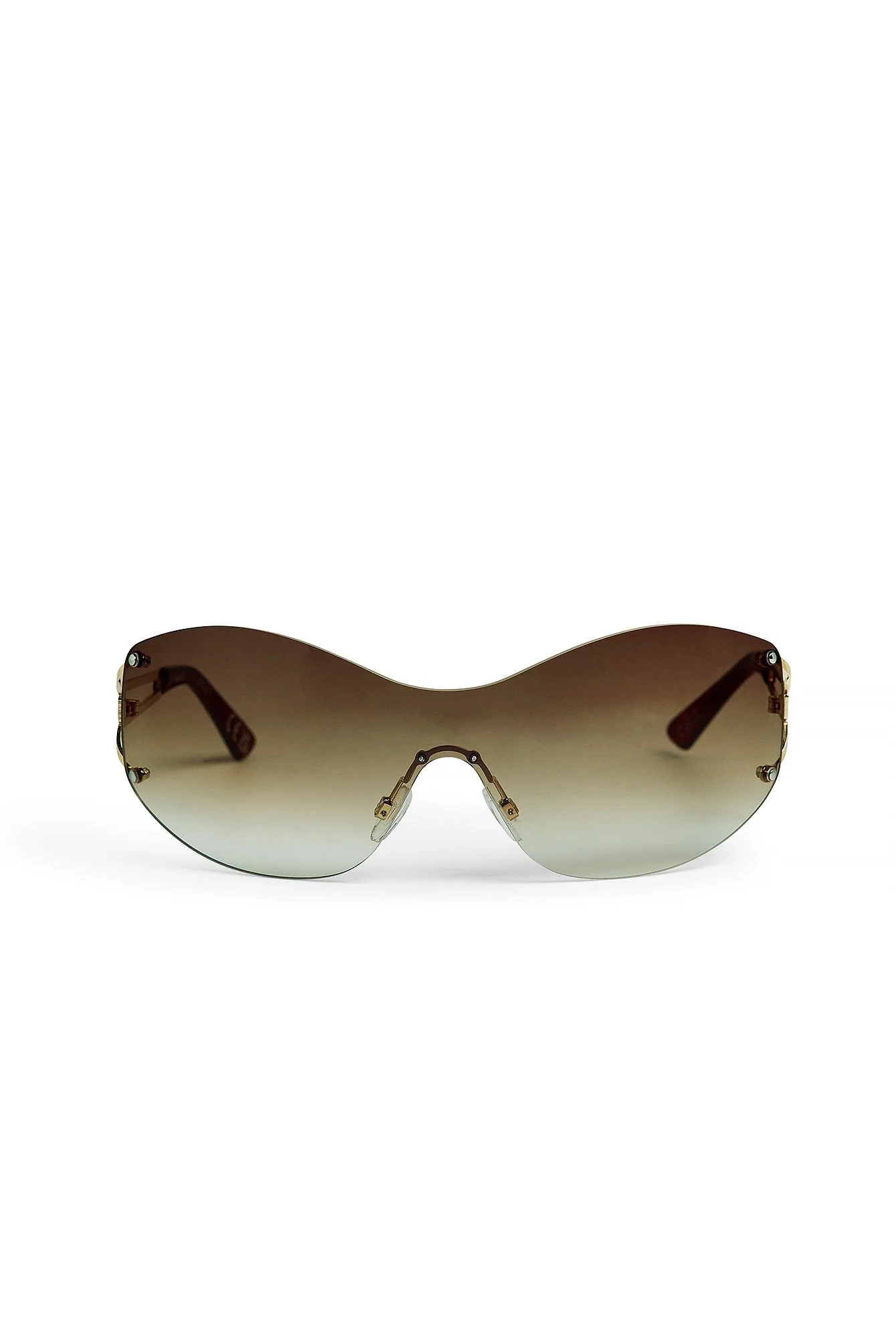 Randlose ovale Sonnenbrille