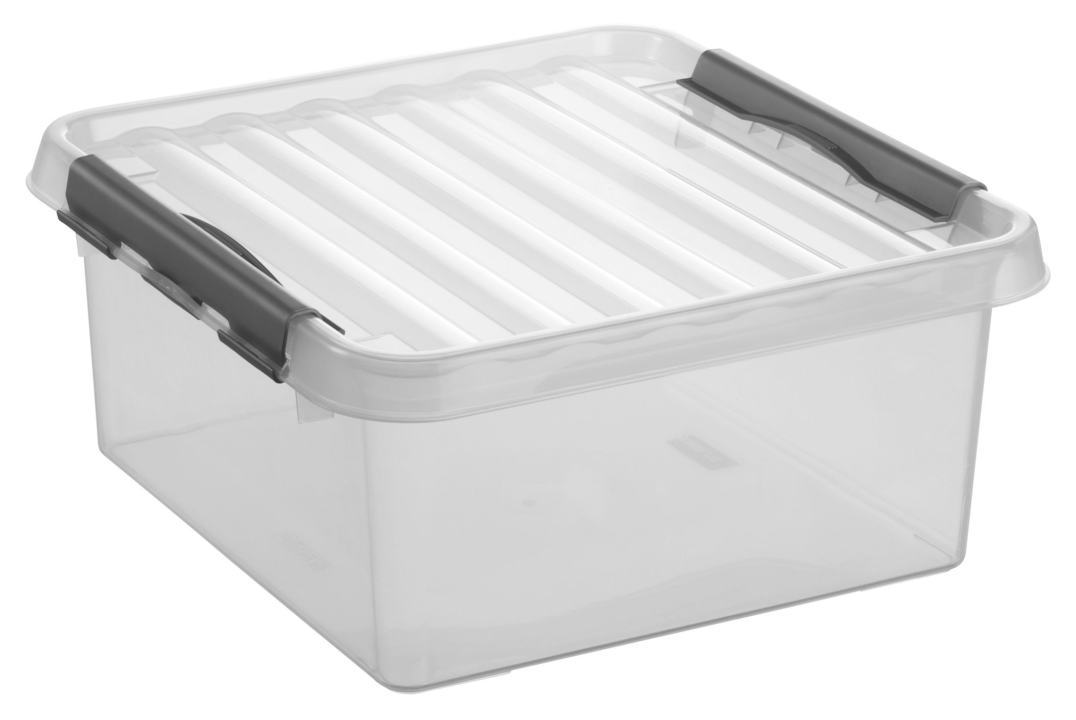 Sunware Q-line 18 Liter transparent graue Aufbewahrungsbox
