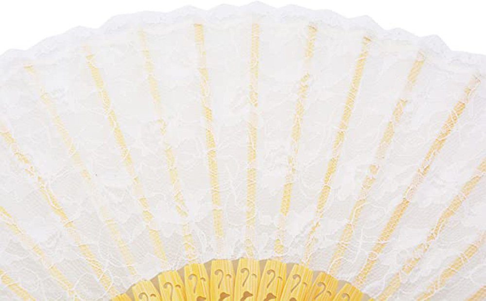 SCHUTA Handfächer Handfächer für Damen, handgefertigt,Spitze,faltbar