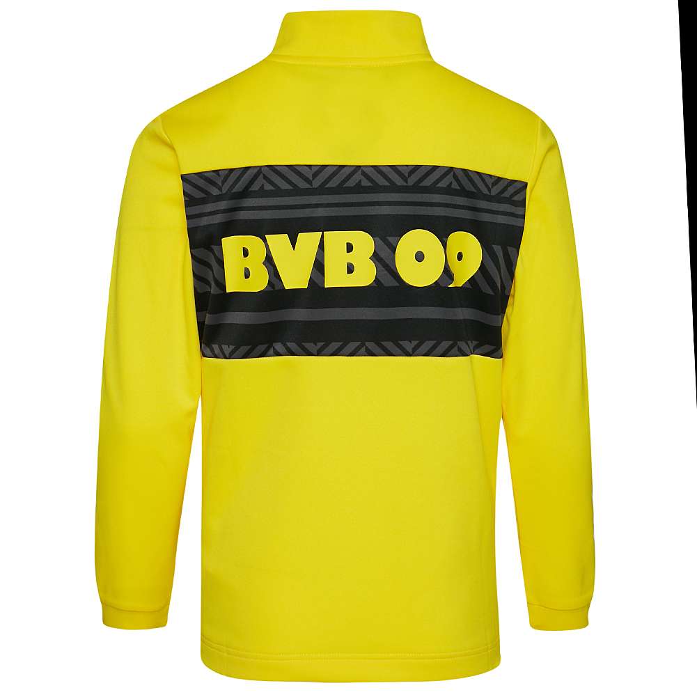 Borussia Dortmund BVB PUMA Prematch 1/4 Zip Kinder Sweatshirt 765022-01