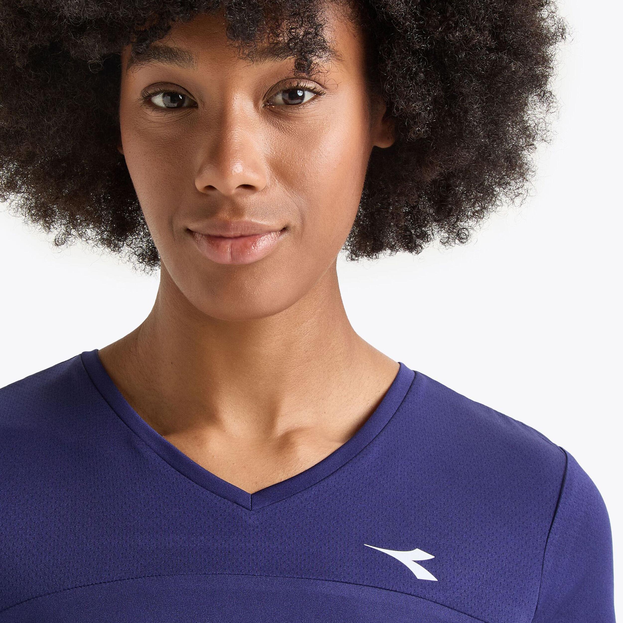 L. Short Sleeve T-Shirt Damen - Blau