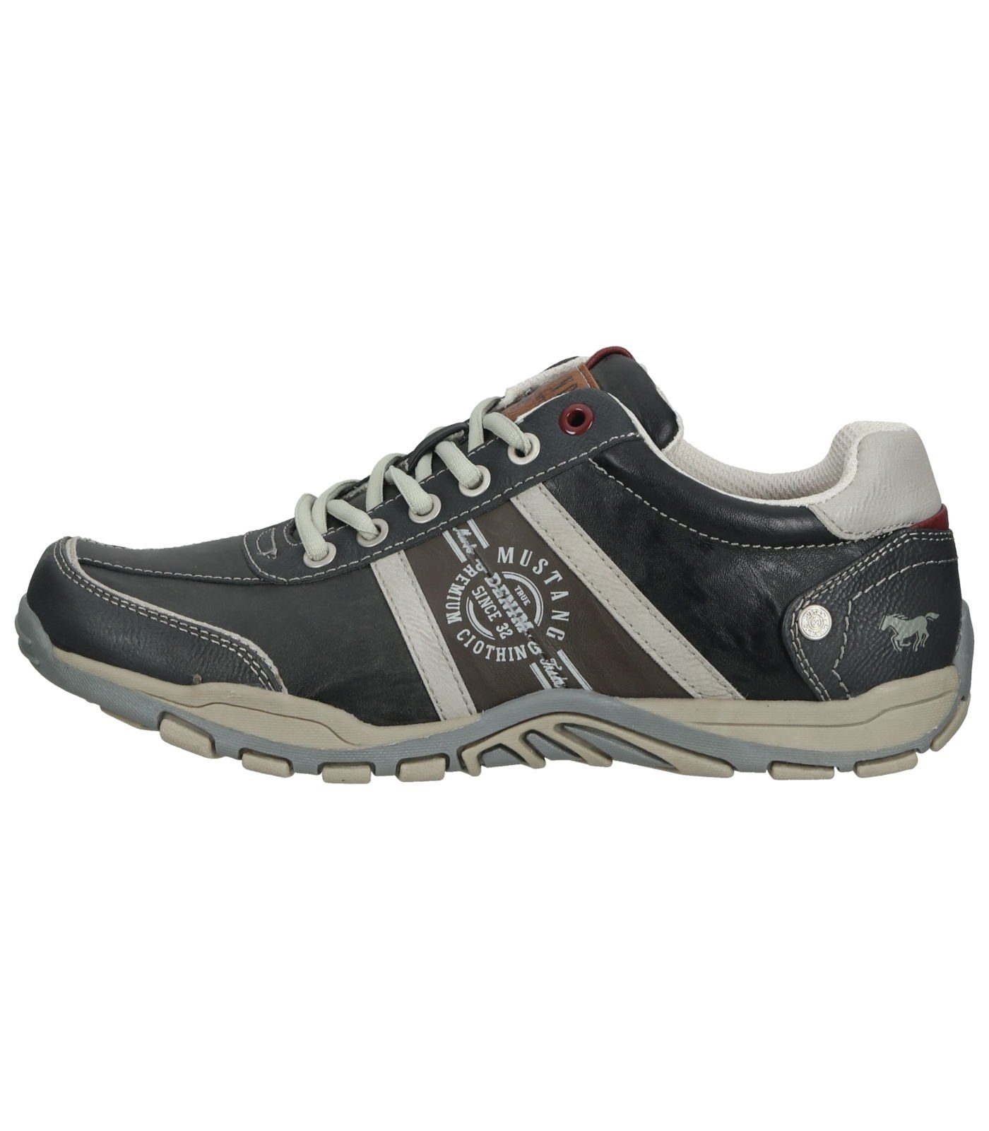 MUSTANG Halbschuhe Lederimitat Schnürschuh