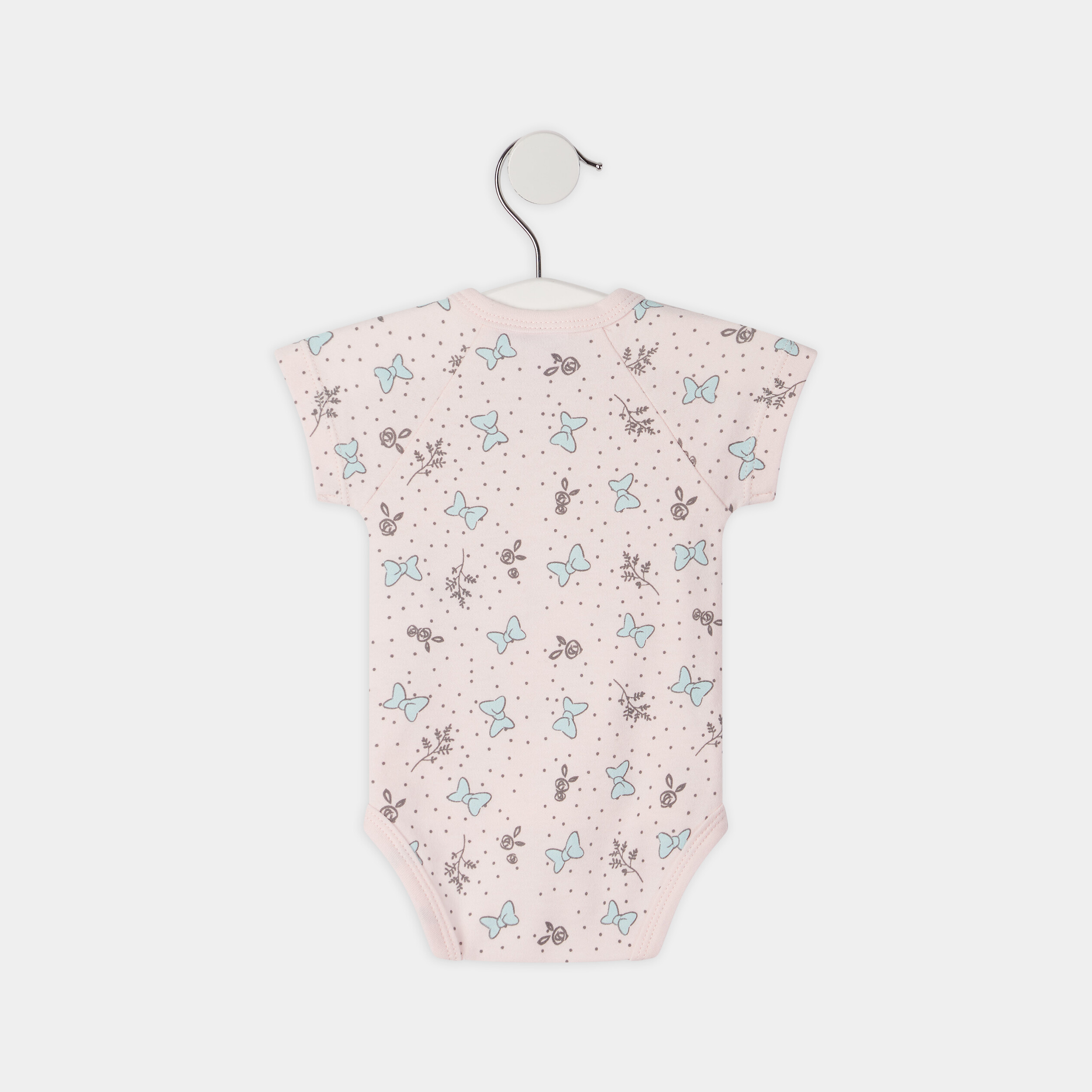 Lot 2 bodies Minnie rose clair bébé fille | La Halle