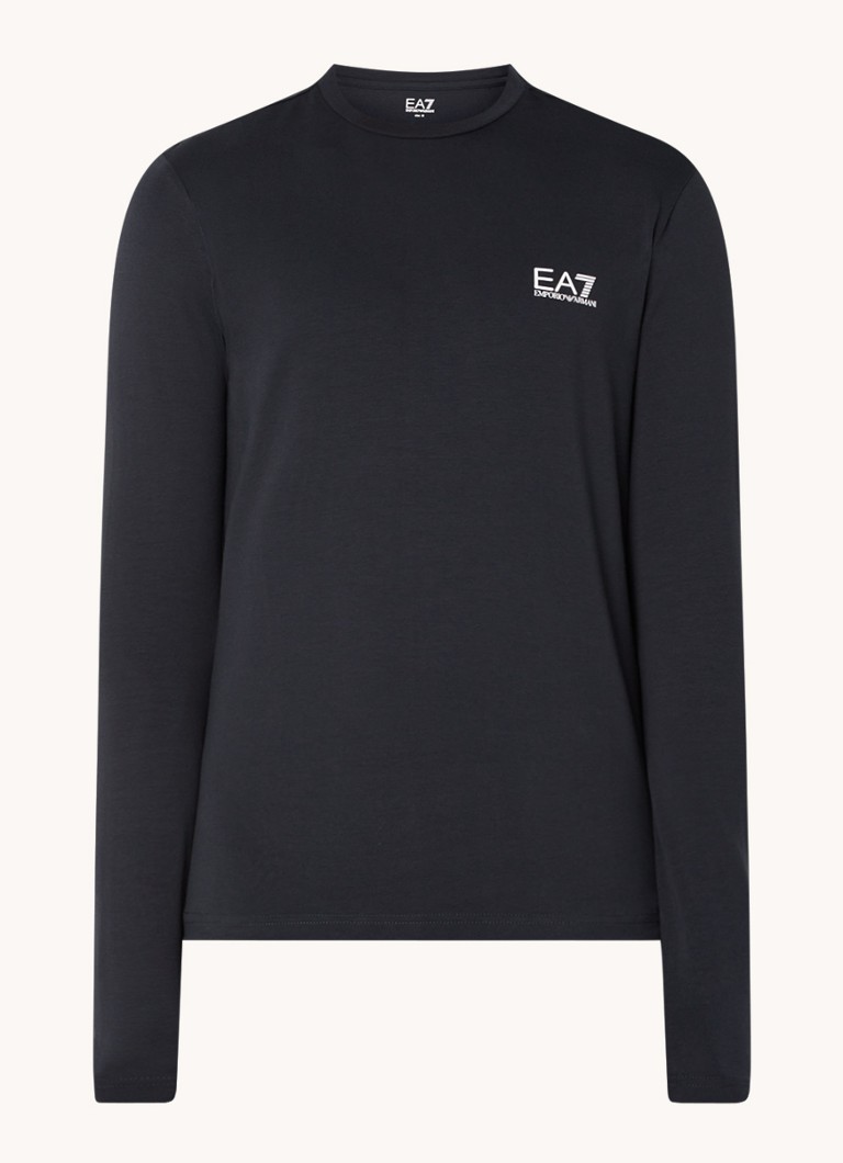 Emporio Armani  Trainings longsleeve met logo- en backprint