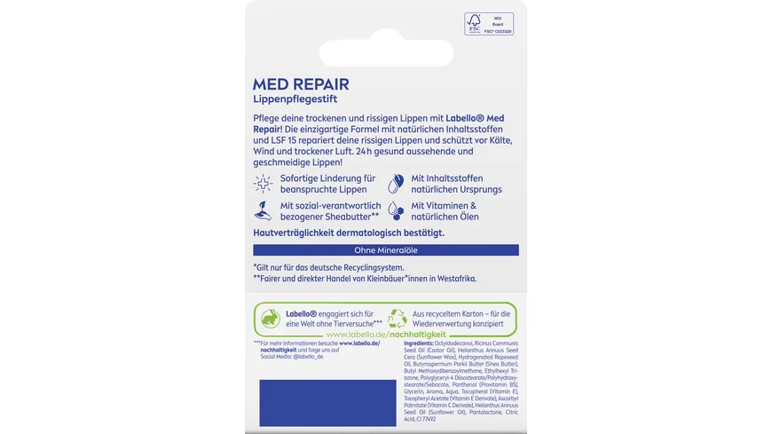 Labello Lippenpflege Med Repair 4.8 g