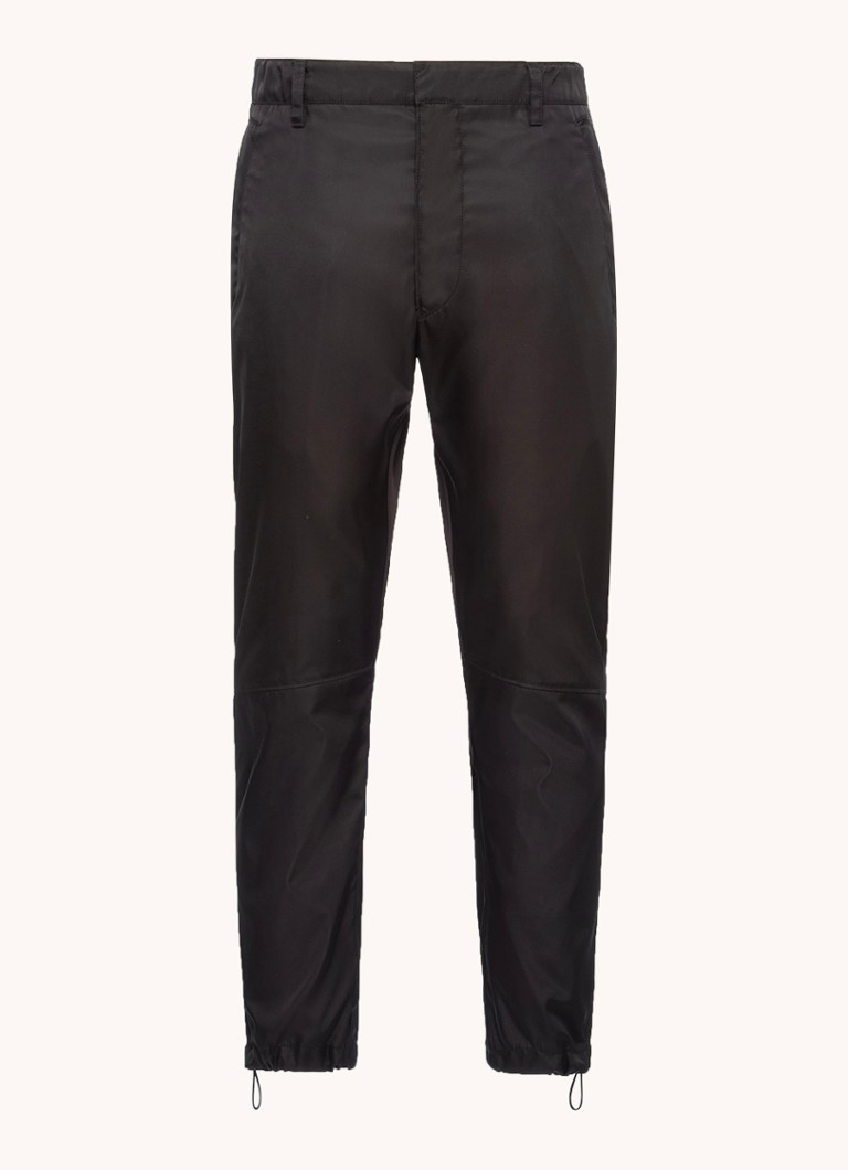 Nohavice slim fit z renylonu Prada s bočnými vreckami