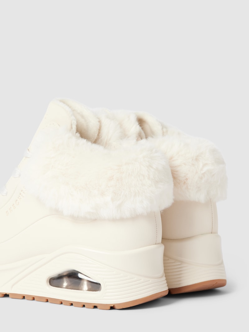 High Top Sneaker mit Label-Details Modell 'UNO' in weiß
