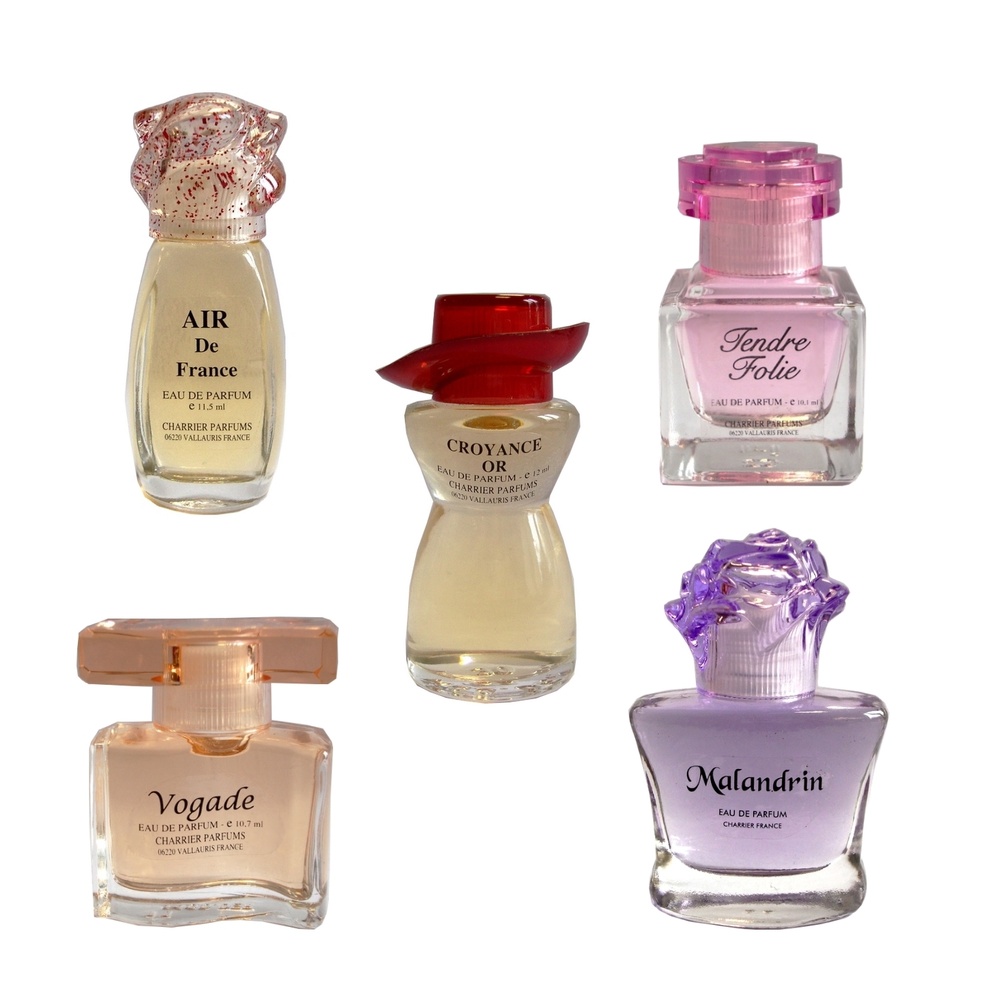 Charrier PARFUMS DE FRANCE COLLECTION Coffret de 5 miniatures d'Eaux de Parfum