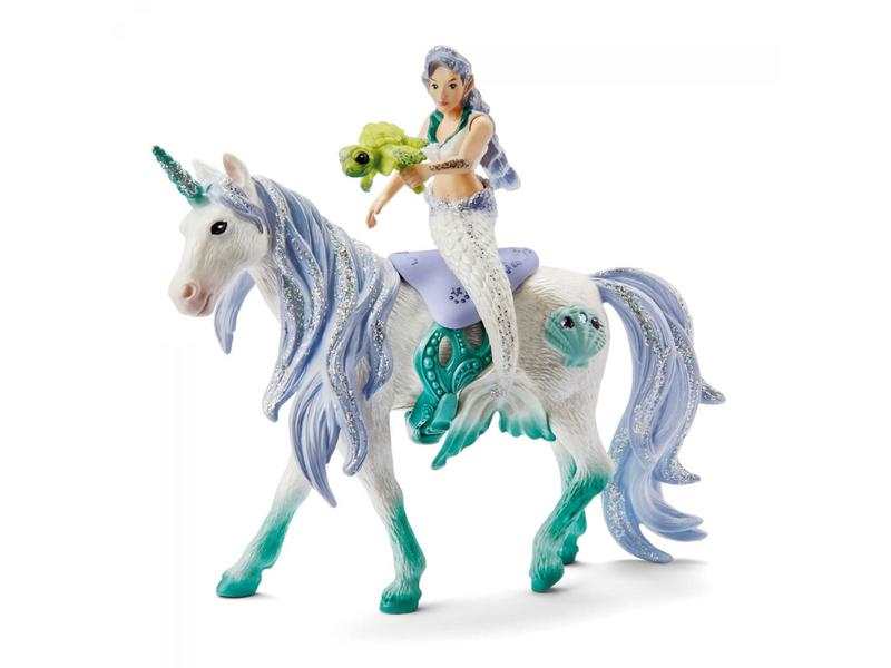 Sirène sur licorne de mer
