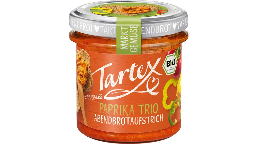Tartex Bio Marktgemüse Paprika Trio 135 g