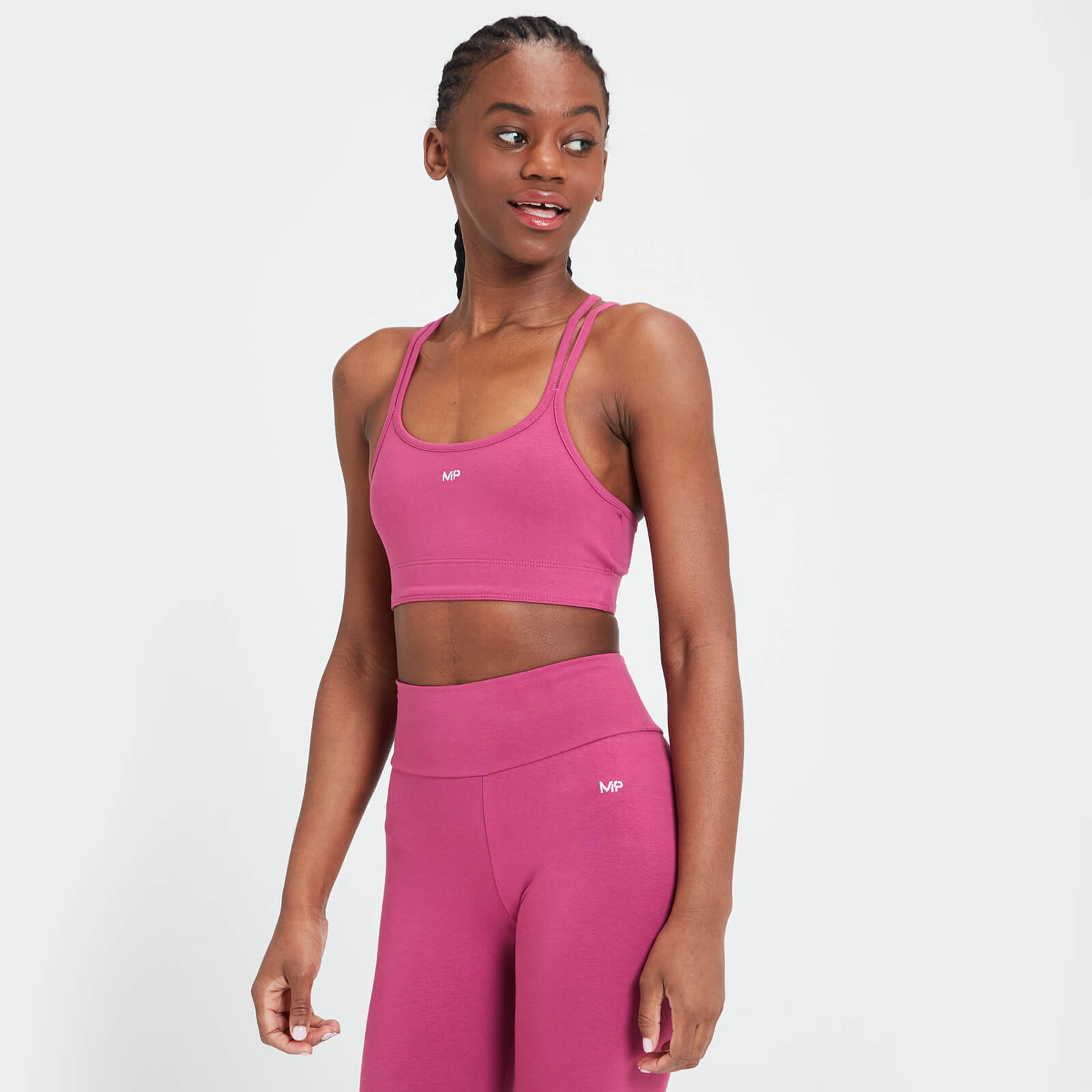 Brassière en jersey MP pour femmes – Sangria