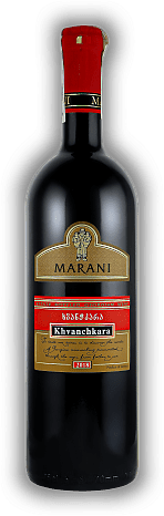 Marani, Khvanchkara Telavi Wine Cellar, Aleksandreuli, Mujuretuli, lieblich, 2018, Kakheti  Marani, Khvanchkara Telavi Wine Cellar, Aleksandreuli, Mujuretuli, lieblich, 2018, Kakheti  Ein komplexer, lieblicher georgischer Rotwein. Jahrgang 2018 - 0,7