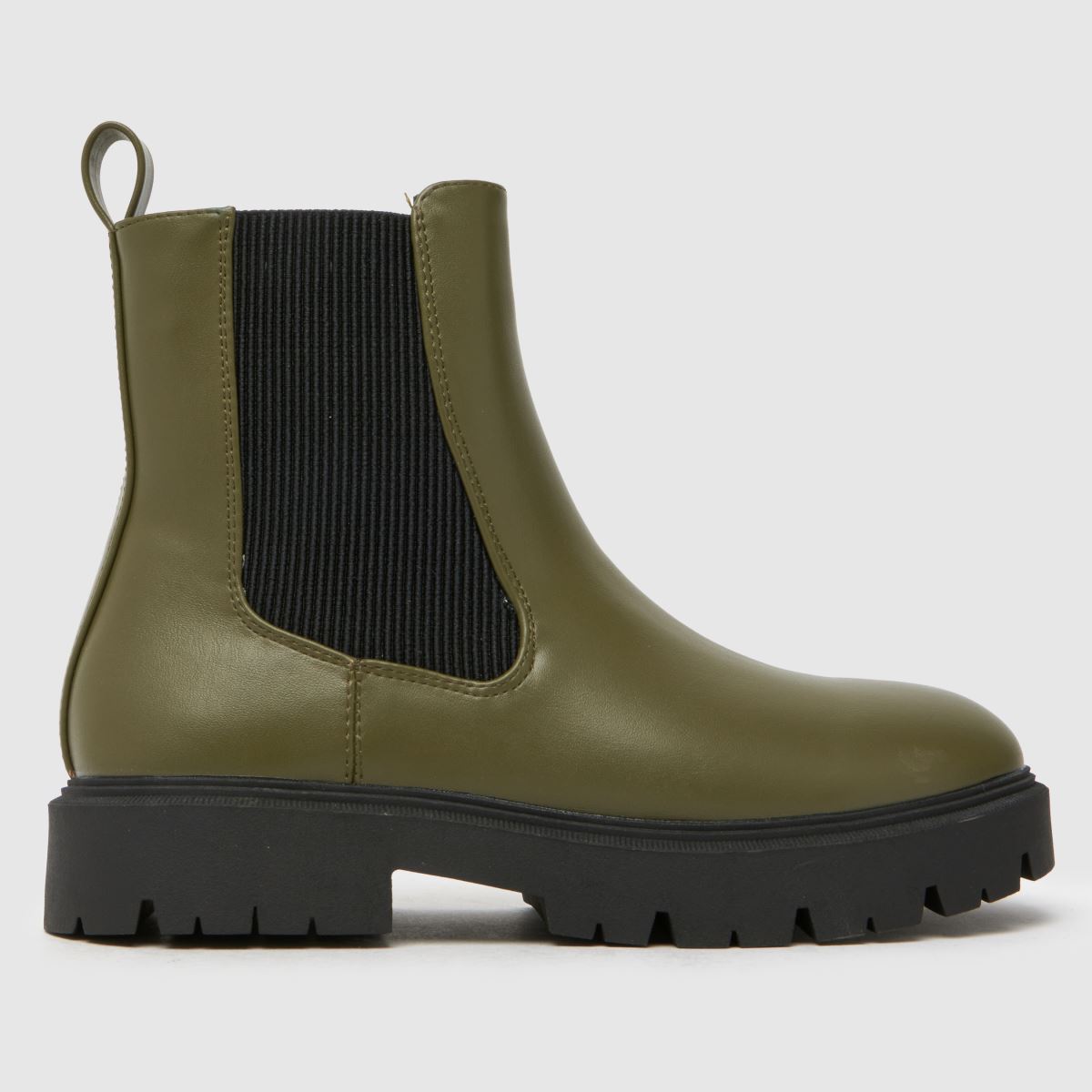 Schuh khaki Clement Chelsea-stövlar för flickor