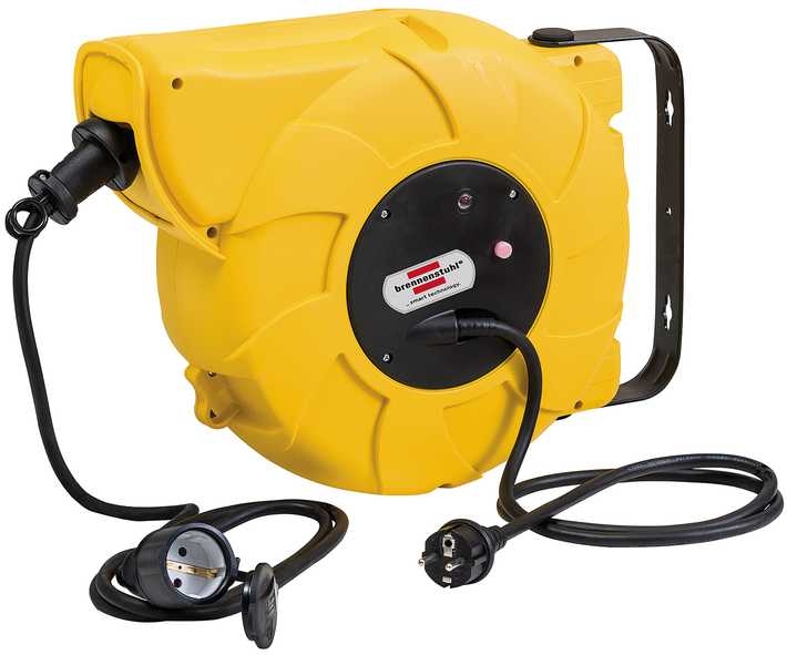 Enrollador de cable automático Brennenstuhl 1241000 IP44 9+2m H07RN-F 3G1.5