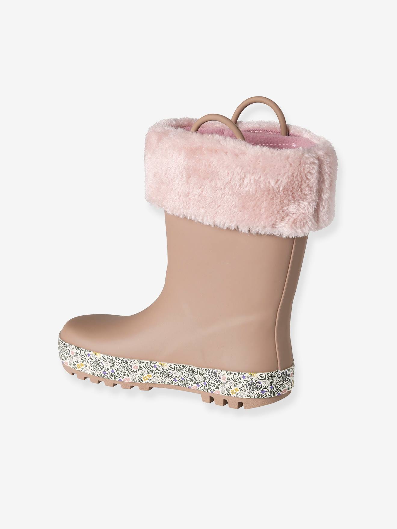 Vertbaudet Warme Kinder Gummistiefel - rosa