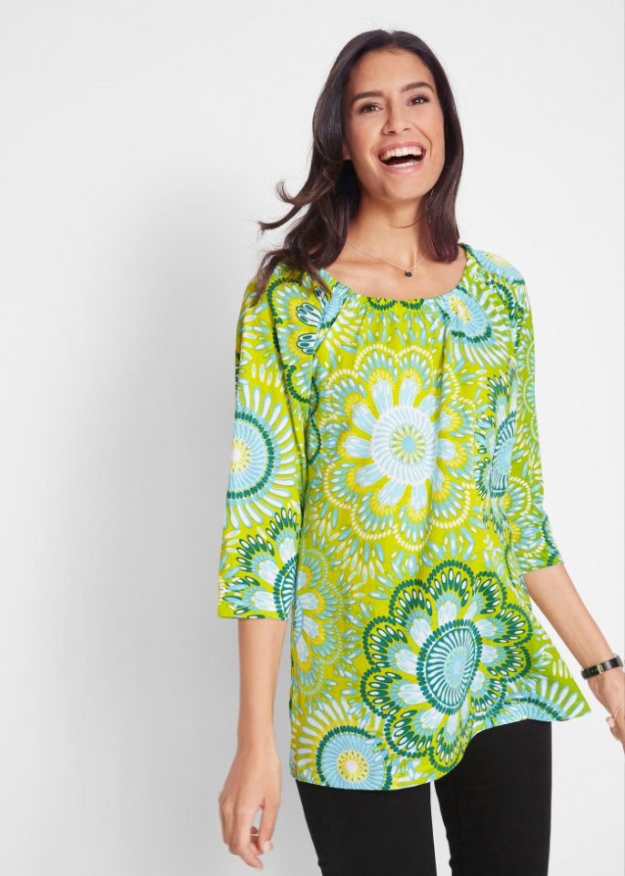 Baumwoll Shirt, 3/4-Arm
