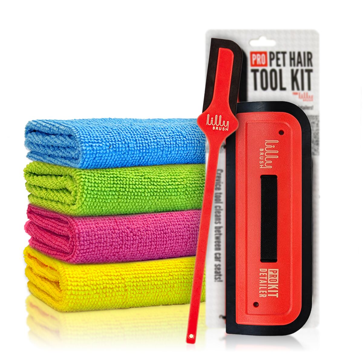 Lilly Brush Tierhaarentferner Set mit 4 Tüchern | Tool Kit