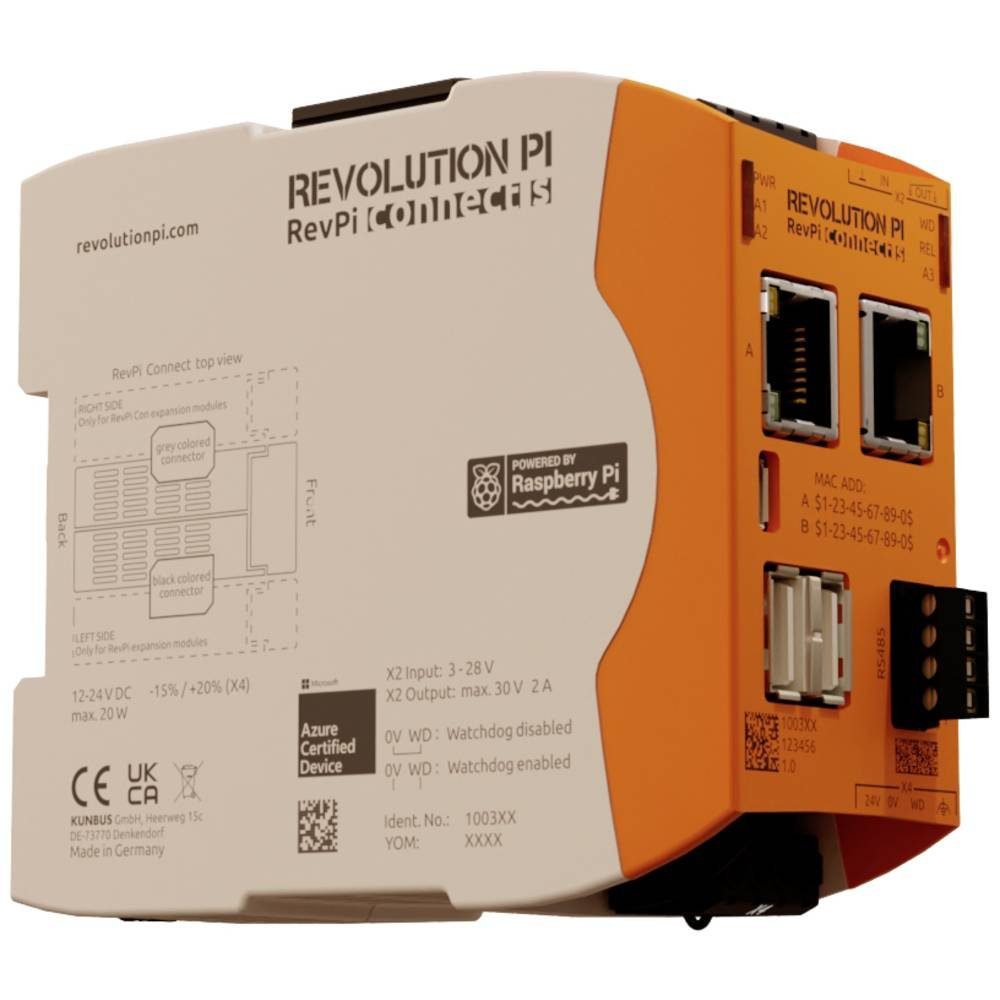 Revolution Pi by Kunbus KUNBUS SPS-Erweiterungsmodul 24 V Barebone-PC