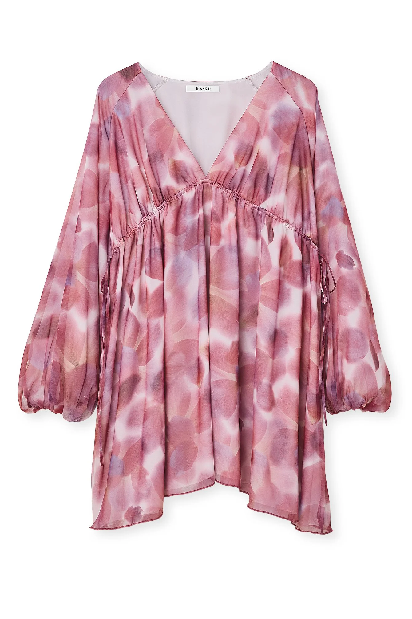 Gathered Body Detail Mini Dress
