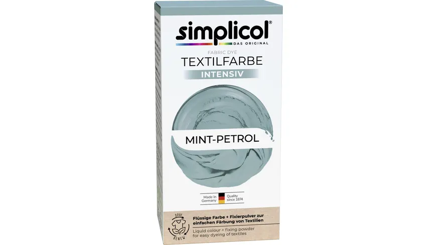 simplicol Textilfarbe Intensiv Mint-Petrol 150 ml