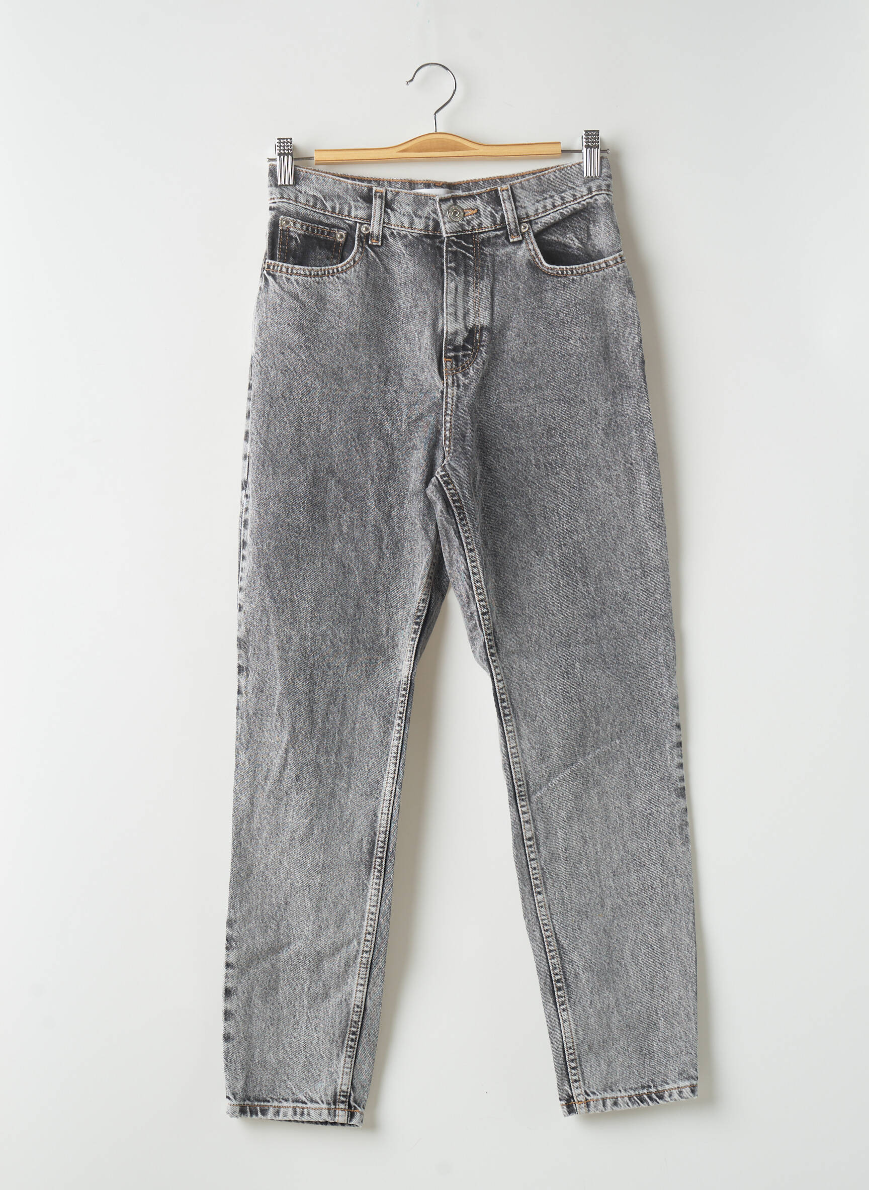 Mango Jean Mom Femme couleur gris