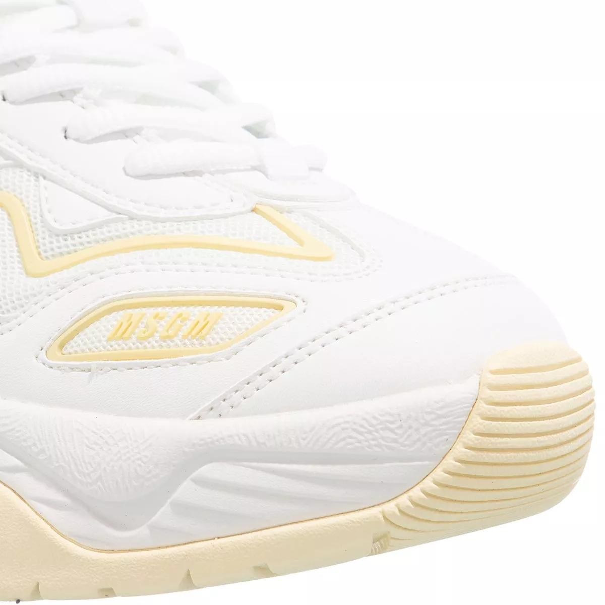 MSGM Freizeit Schnürer weiss Low-Top Sneaker