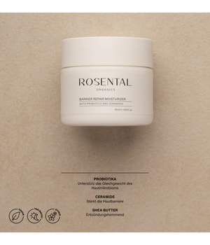 Rosental Organics Barrier Repair Moisturizer with Probiotics and Ceramide Gesichtscreme-50 ml