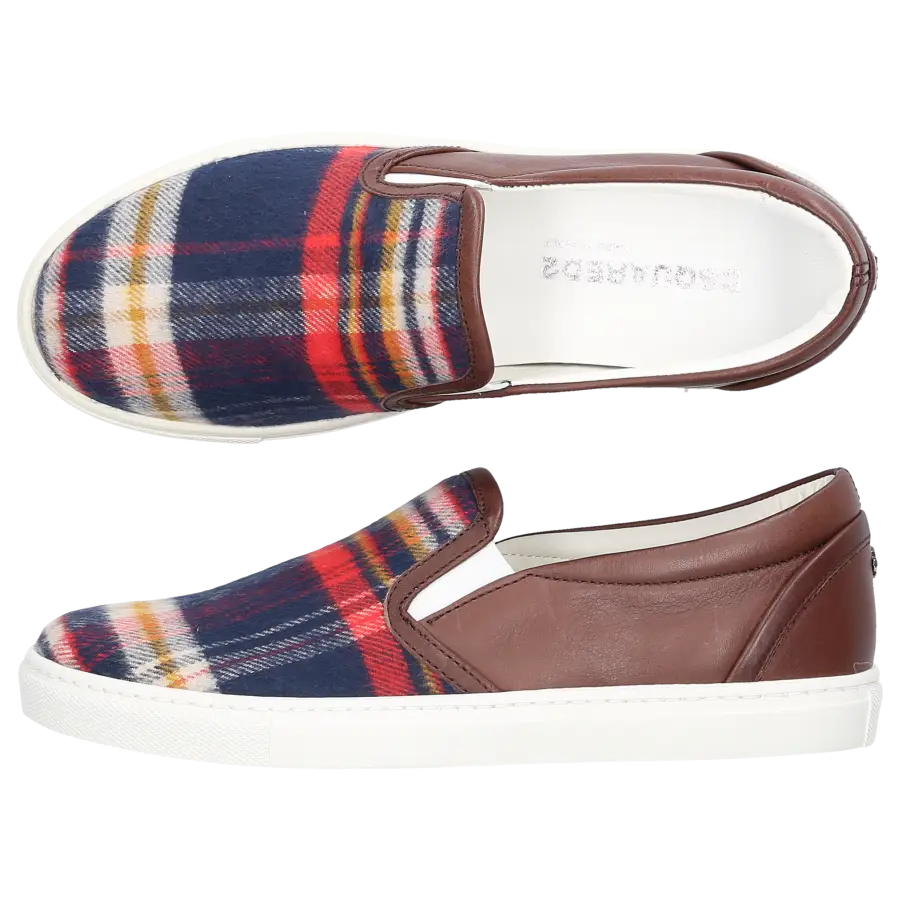 Dsquared2 - Slip Ons Kalbsleder braun bunt - braun