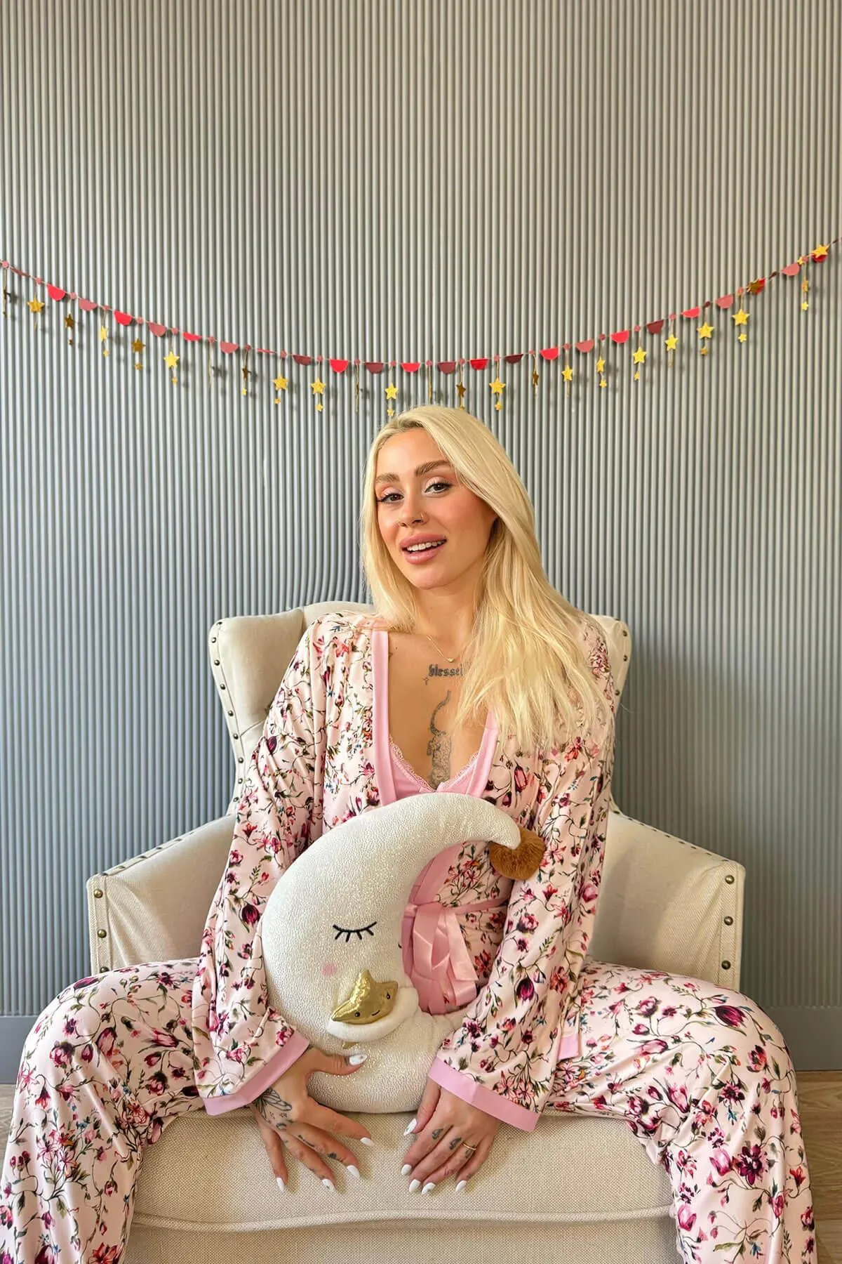 Pijamaevi  Pyjama set - Dunkelblau - Print