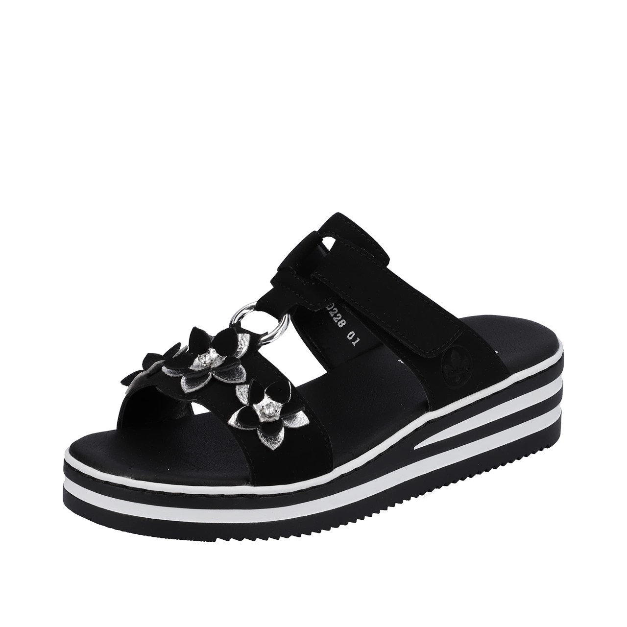 RIEKER Klassische Sandalen schwarz