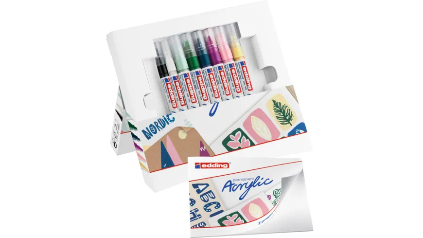 edding Start Easy 8er-Acryl-Set Nordic nordic
