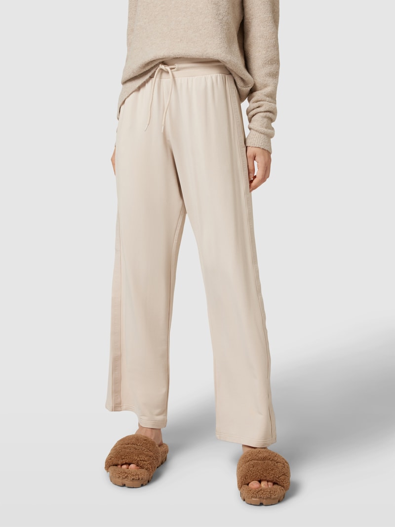 Sweatpants mit elastischem Bund in beige