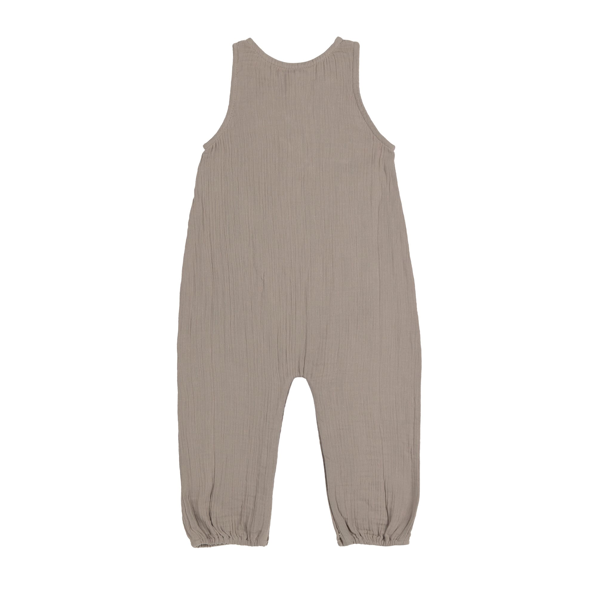 Baby Jumpsuit - Bio Baumwolle, Taupe, Grau