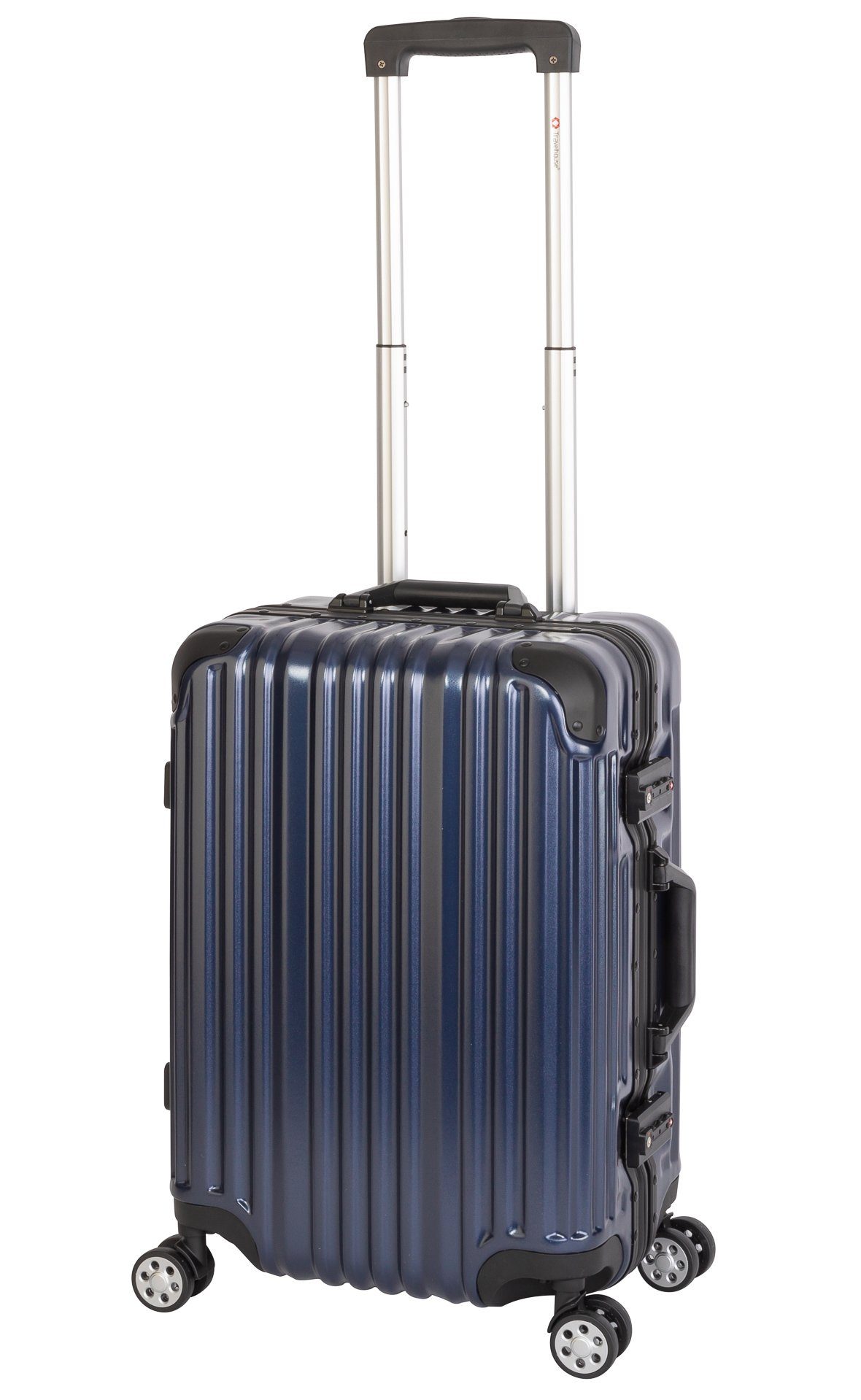 Travelhouse Hartschalen-Trolley London, 4 Rollen, TSA Zahlenschloss Alu-Rahmen Schnappverschluss Polycarbonat-Hartschale