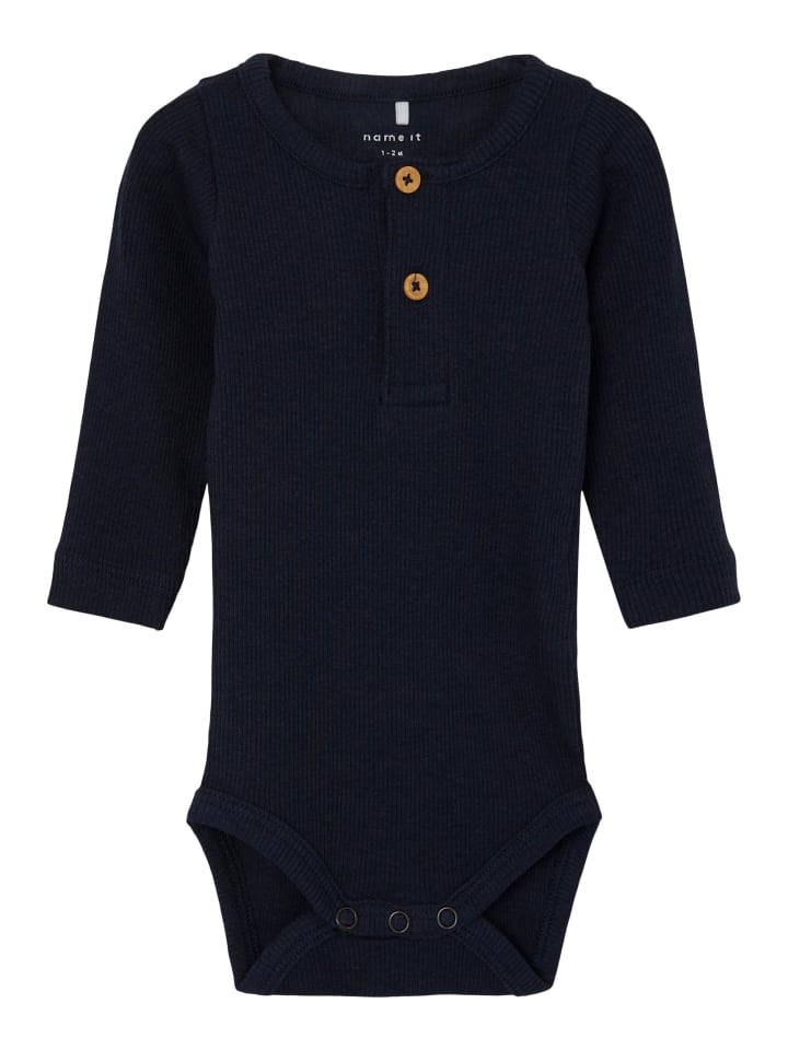 name it Grandad Langarmbody in dark sapphire günstig kaufen