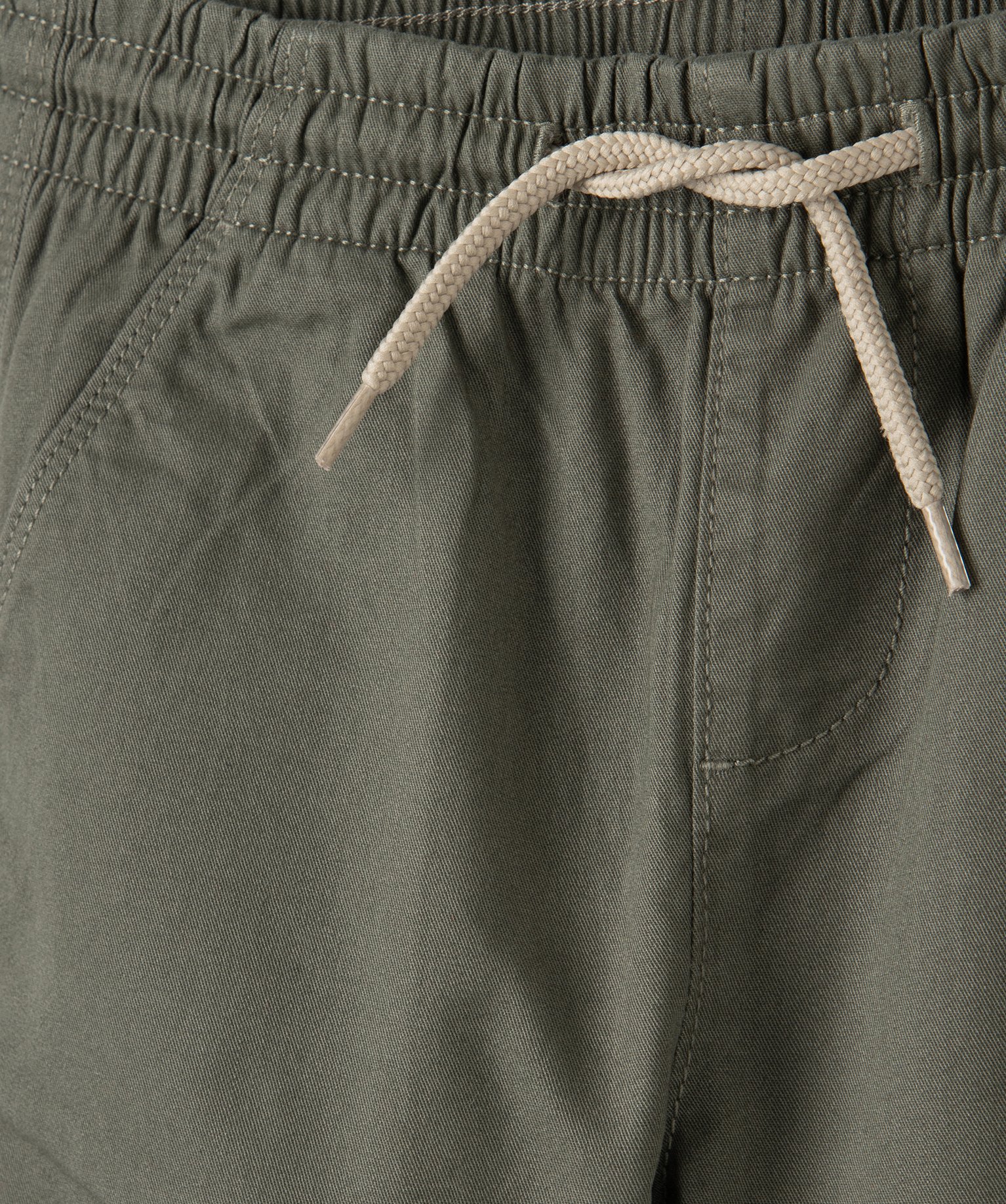 Pantalon Garçon avec taille et chevilles élastiquées kaki | GEMO