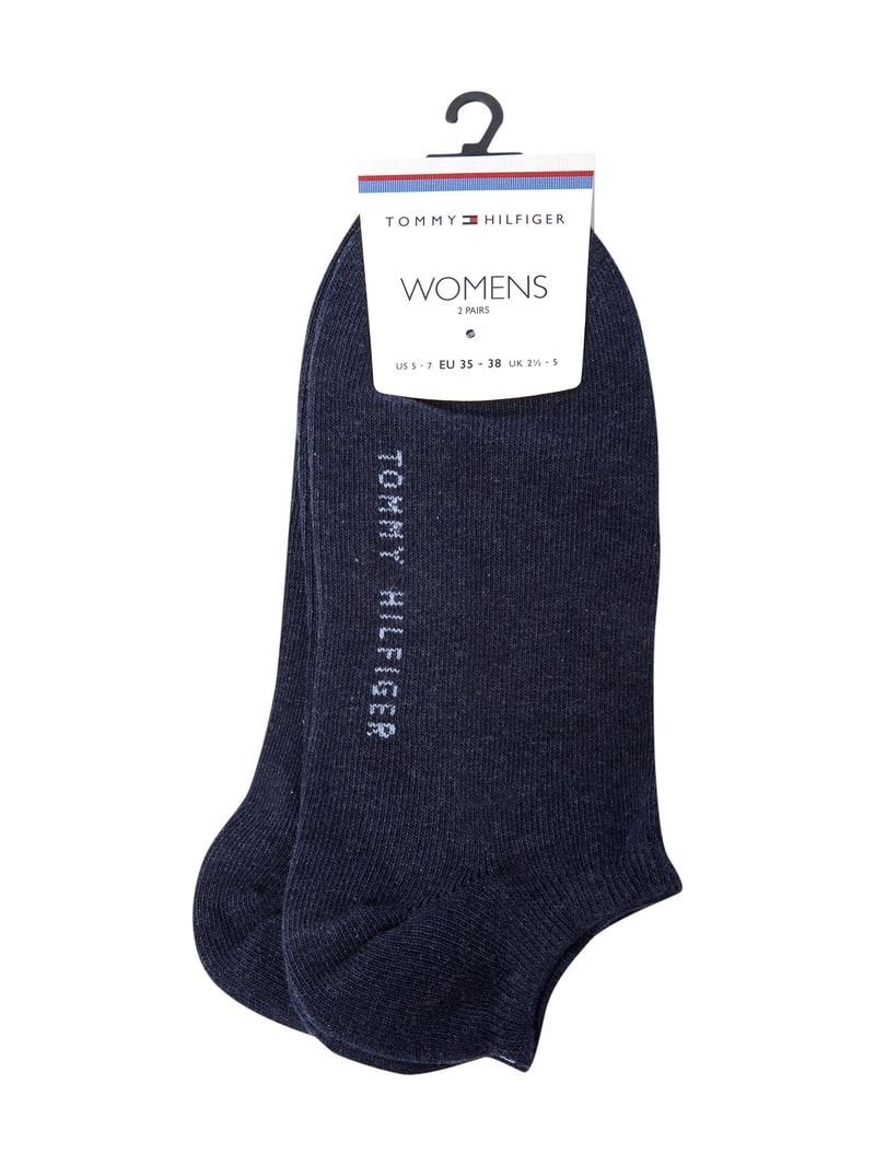 Sneakersocken im 2er-Pack in blau