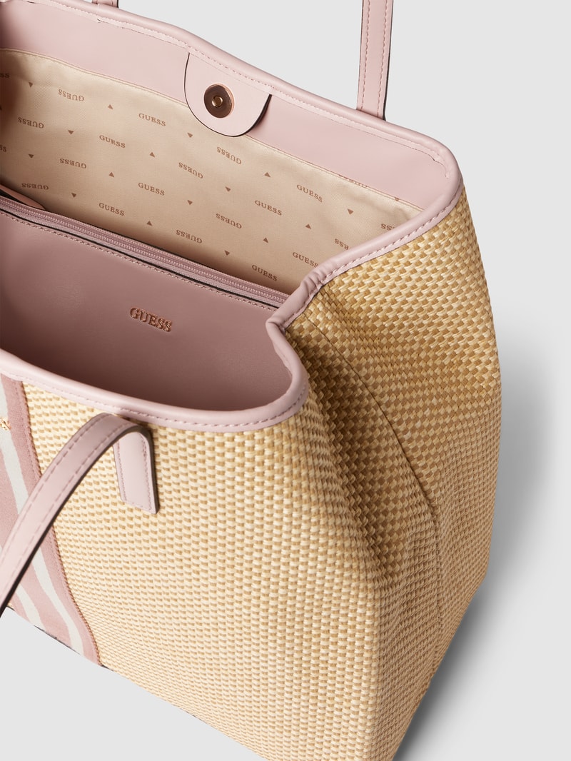 Shopper in Flecht-Optik Modell 'VIKKY LARGE TOTE' in rosé