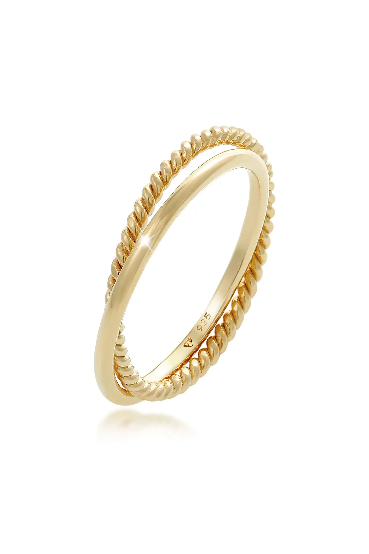ELLI  Ring Wickelring Klassik Fein Gedreht 925 Silber